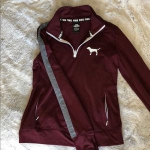 Victoria's secret pink quarter zip